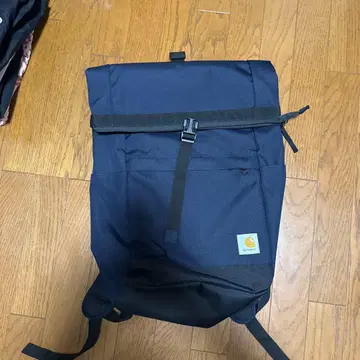 Carhartt 네이비 롤탑 백팩