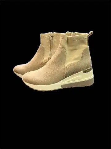 미사용 새상품 리조이 REZOY 스니커즈 밑창 숏부츠 베이지 23.5