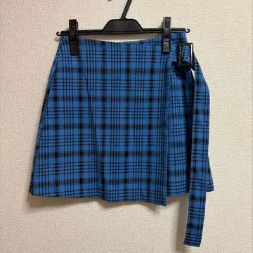 SNIDEL 체크 미니 스커트 랩스커트 size 0