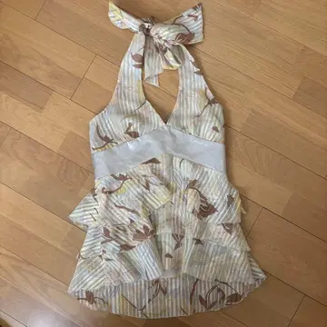 펄럭이는 해외 걸 고급 빈티지 상의 y2k