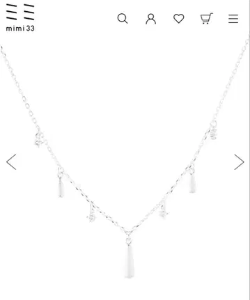 mimi33 비쥬 x 드롭 목걸이