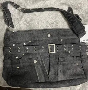 [ GRANCY ] 크레이지 레이어드 데님 팬츠 디자인 숄더백