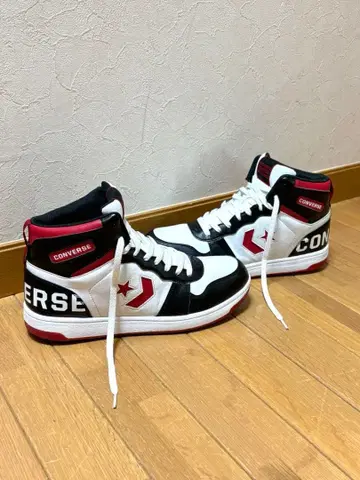 CONVERSE 하이컷 스노트레/화이트/블랙/레드