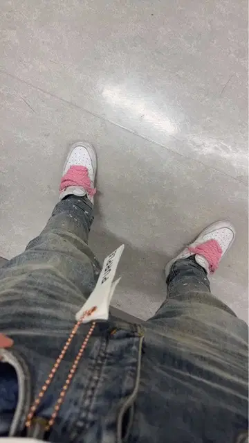 PURPLE BRAND 데미지 가공 데님 팬츠