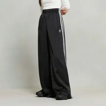 adidas Originals 새틴 와이드 레그 트랙 팬츠