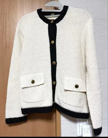 [ 새상품 ] 미라 오웬 노카라 니트 자켓