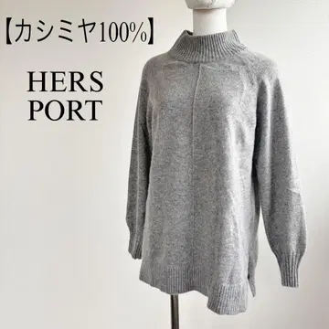 [ 캐시미어 100% ] 모크넥 니트 캐시미어 스웨터 하이넥 니트