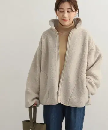 DOORS 보아 지퍼 리버서블 자켓