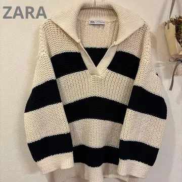 ZARA 자라 보더 니트 스웨터