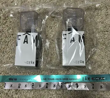 timelesz FAM 응원봉 2개 세트 돔 은색 테이프 포함