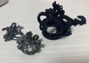 수요일의 앨리스 크라운 왕관 목걸이 세트