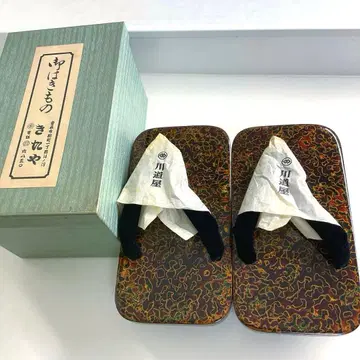 츠가루 칠 남성용 일본 나막신 미사용 새상품 25.5