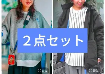 니코앤드 misayo 2세트 밀리아우터 배색돌풀오버 완판템