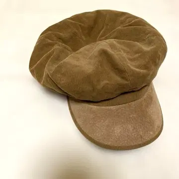 ca4la 브라운 코듀로이 헌팅 캡
