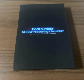 back number All Our Yesterdays Tour 2017