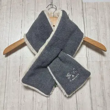 [ 새상품급 ] 일비종떼 플리스 보아 머플러 그레이