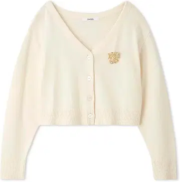 브로치 포함 숏 가디건