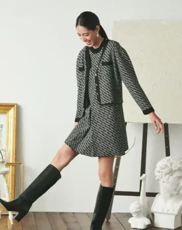 Hanae Mori Celford 셋업 스커트