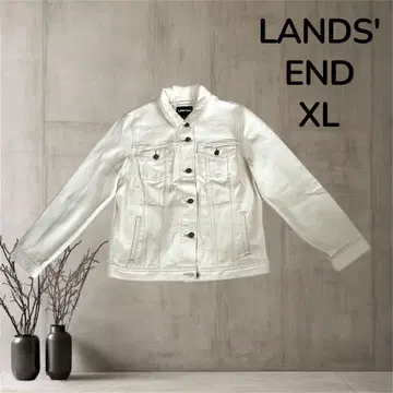 LANDS' END 랜즈엔드 데님 자켓 XL 화이트
