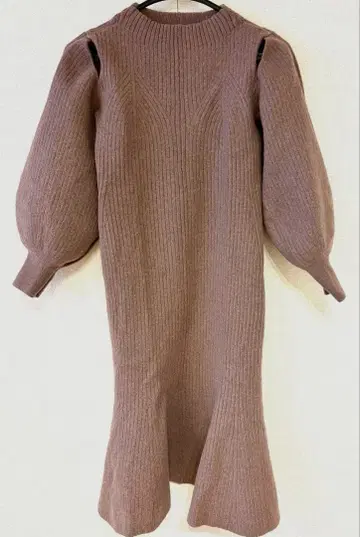 새상품급 FRAY I.D 니트 원피스 퍼플