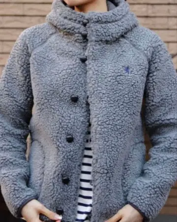 짐플렉스 보아 자켓 후드티 호두 단추 16 그레이