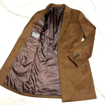 [새상품급] 유나이티드 애로우즈 롱 체스터 코트 캐시미어 현행 브라운 M