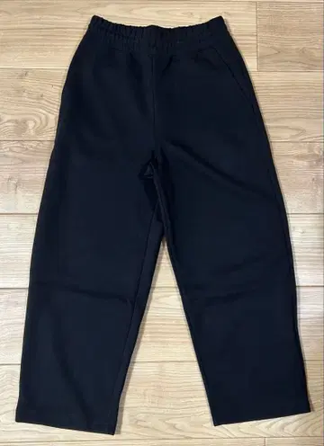 UNIQLO C 맨투맨 와이드 팬츠 S 블랙