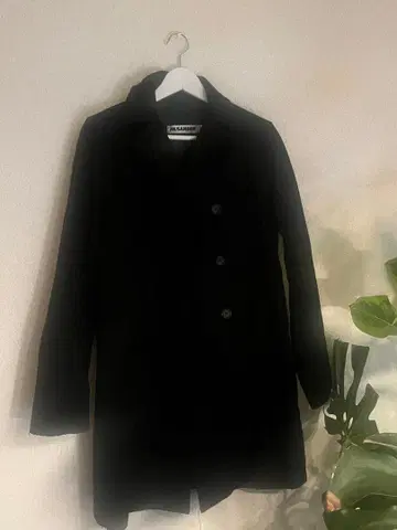 질 샌더 울 코트