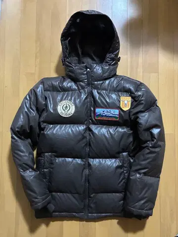 Billabong 다크 브라운 다운 자켓 후드 부착 vintage