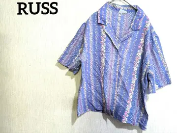 RUSS 반팔 셔츠 사이즈 12 블루
