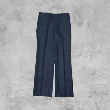 울 슬랙스 팬츠 브라운 스트라이프 일본제 남성용 XL