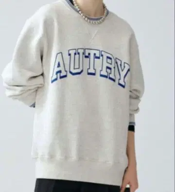 새상품급 AUTRY 로고 맨투맨 멜란지 코튼