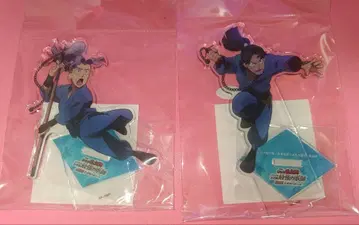 닌타마 란타로 최강의 군사 체험전 아크릴 스탠드 와카오지 벚꽃 목기 세트