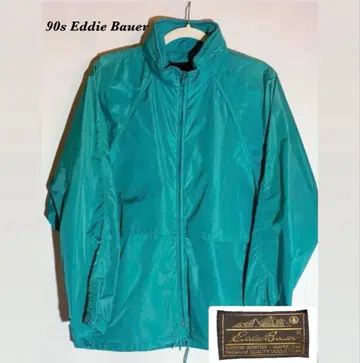 90s 빈티지 에디 바우어 나일론 자켓 그린