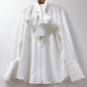 ESTNATION 에스트네이션 보타이 블라우스 트리아세테이트 드레이프감