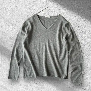 GALERIE VIE 갤러리 비 캐시미어 니트 그레이 V넥