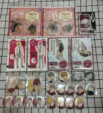 하이큐 미야 오사무 미야 아츠무 아크릴 스탠드 캔뱃지 묶음 판매