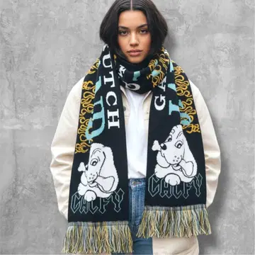 갈피 GALFY 킹덤 머플러 BLACK 머플러 새상품급 완판템