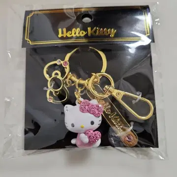 헬로키티 키링 핑크 골드