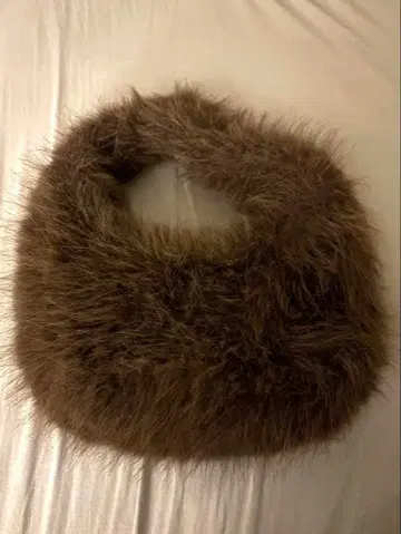 퍼 백 브라운 핸드백