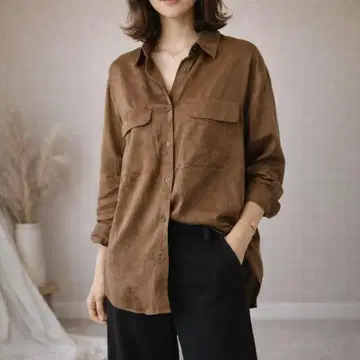 존스 뉴욕 [L] 고급 쿨 실크 100% 드레이프감 드레이프 셔츠