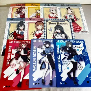 학원 아이돌 마스터 클리어 파일 로손 세븐일레븐 10장 세트