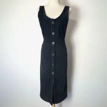 ZARA 자라 코듀로이 원피스 XS 옅은 블랙 오버롤 스커트
