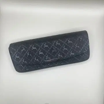 INDEN-YA INDEN 안경 케이스 블랙 가죽 사슴 문양