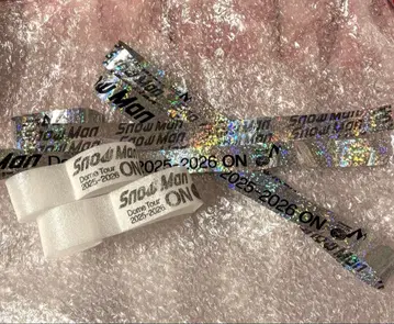 Snow Man 라이브 ON 은색 테이프와 음표 세트