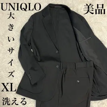 UNIQLO 컴포트 자켓 플리츠 와이드 팬츠 셋업 XL