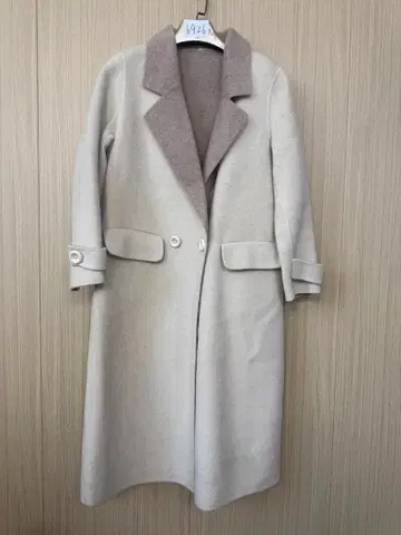 울 혼방 더블 브레스트 체스터 코트