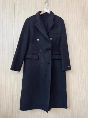 더블 브레스트 체스터 코트 블랙