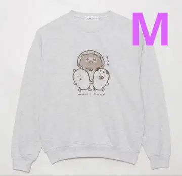 나가노 캐릭터즈 맨투맨 차!! 오트밀 M 사이즈