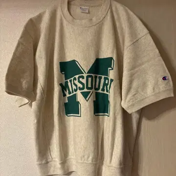 Champion 리버스 위브 반팔 스웨트 셔츠